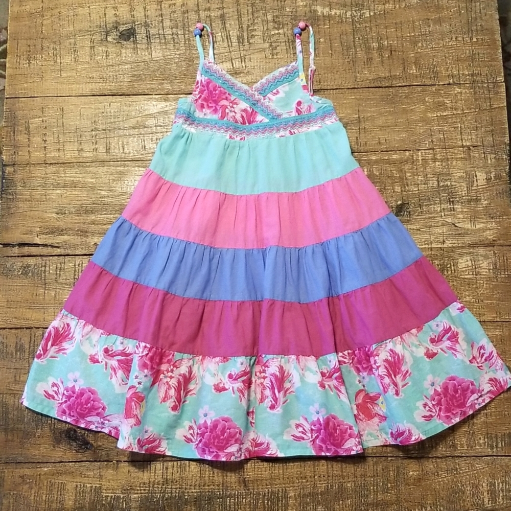 Monsoon Girs Dress With Beaded Straps
